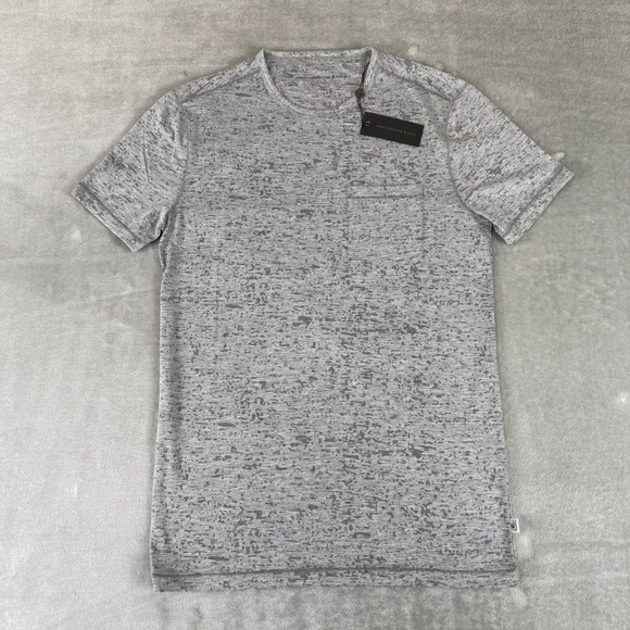 John Varvatos Other - John Varvatos Burnout Pocket Tee T-Shirt Mens XS Heather Gray Stretch $89 NWT